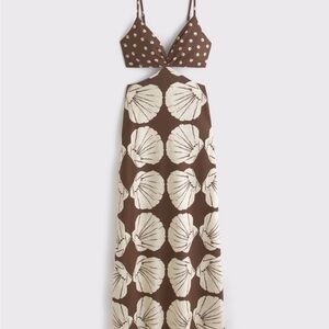 Abercrombie & Fitch Julia Slip Cutout Maxi Dress
